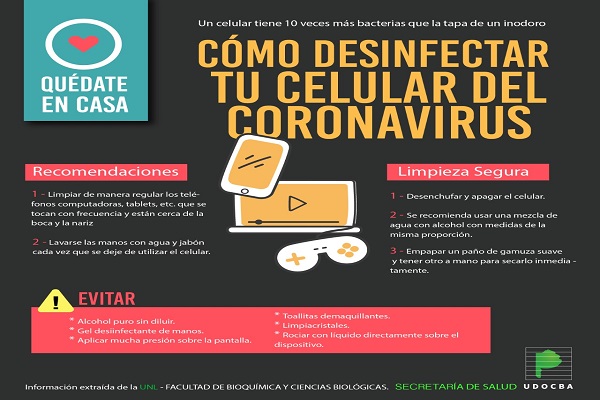 CORONAVIRUS: COMO DESINFECTAR TU CELULAR-0